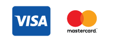 We accept Visa & Mastercard